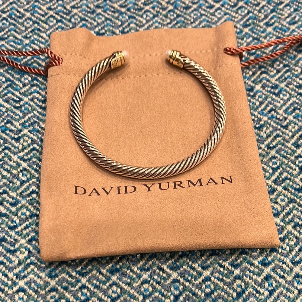 David Yurman Pearl Cable Bracelet